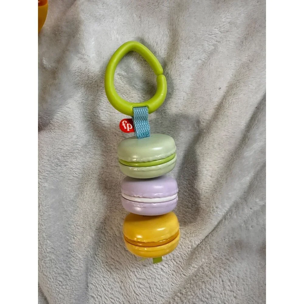 Fisher-Price Lot of Baby Toys Lion Bath Squirter‎ Macaron Toy Plush Ball